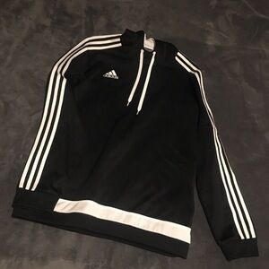 Adidas Black and White Track Jacket